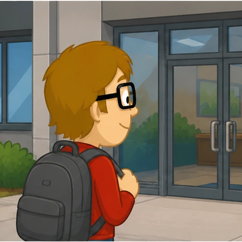 Arrive at school or work